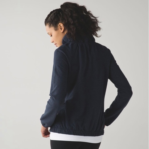 Lululemon After All Pullover, Heathered Naval Blue, NWOT - Picture 2 of 8